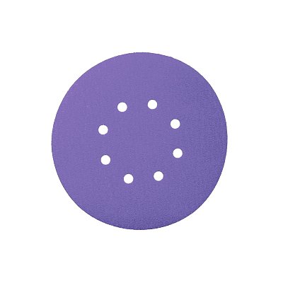 Диск шлифовальный на пленочной основе Sandwox 328 Purple Zirconia 8 отв. (125мм, Р800, 100шт) 328.125.800.08